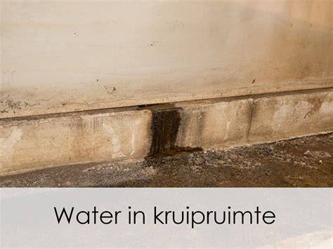 Infografiek: oorzaken van water in de kruipruimte
