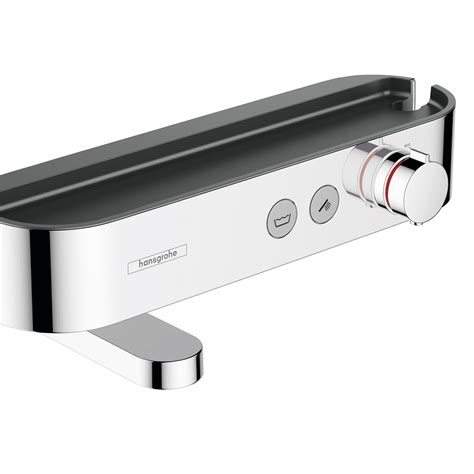 Illustratie van de Hansgrohe Ecostat Select opbouw badkraan in glanzend chroom