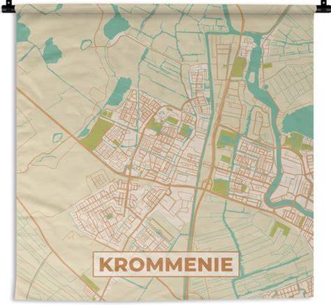 Kaart van Krommenie met vloerenbedrijven