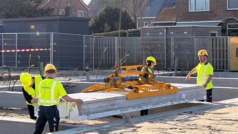 Foto van eerste twee rijen leggen