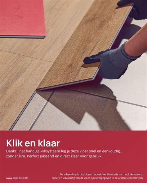 Detailopname van het kliksysteem van vtwonen Click PVC