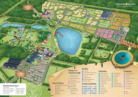 Plattegrond van park en parterre