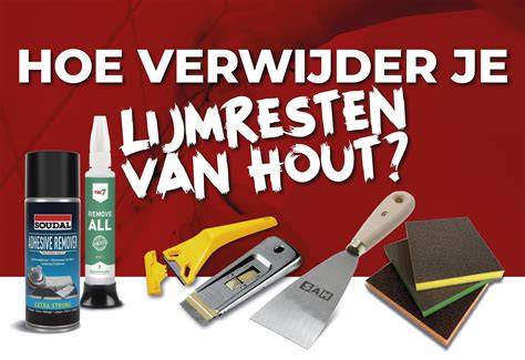Diagram van verwijderingsmethoden per lijmsoort
