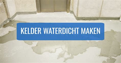 Infographic: waterdicht maken keldervloer methodes
