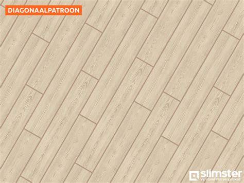 Diagonaal legpatroon infographic: hoe diagonaal leggen de ruimte beïnvloedt