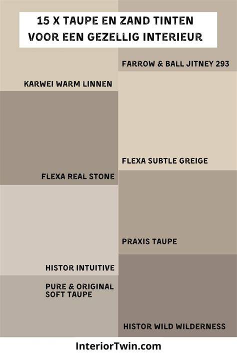 Infographic: Kleurpsychologie van taupe en hoe lichtinval de tint beïnvloedt
