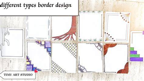 Illustration of border types and installations