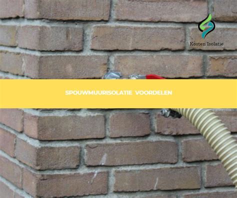 Schema dat de voordelen van spouwmuurisolatie illustreert.