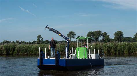 Foto van elektrisch werkschip met range extender