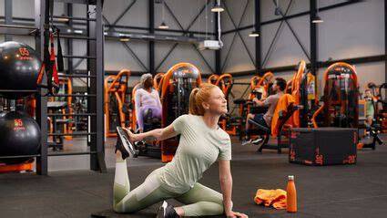 Schematische indeling van de Basic-Fit-zone’s: Strength, Free Weight, Stretch, Virtual Cycling