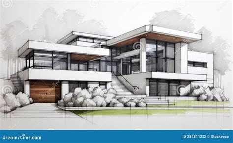 Voorbeeld van een gedetailleerde schets van een kastontwerp