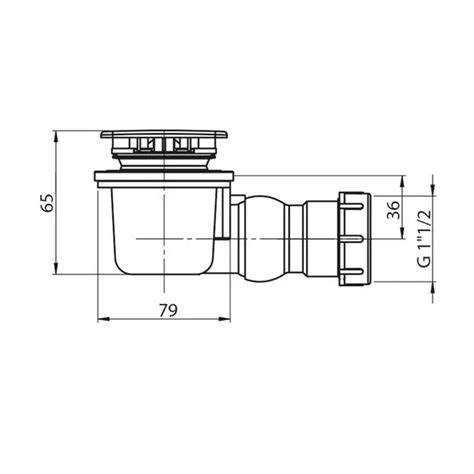 Afbeelding: Sifon Ultra Flat Solid met lage inbouwhoogte en 90 mm afvoergat