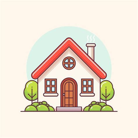 Illustratie van een huis met een functioneel dakgootsysteem en regenpijpen.