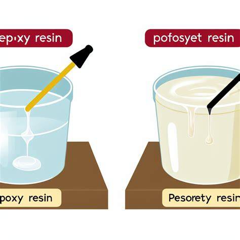 Infographic: Vergelijking epoxy, polyester en lakplamuur (hechting, krimp, waterbestendigheid, droogtijd)