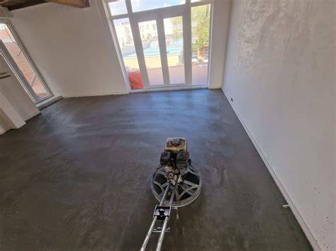 Diagram vergelijking gevlinderde betonvloer vs microcement