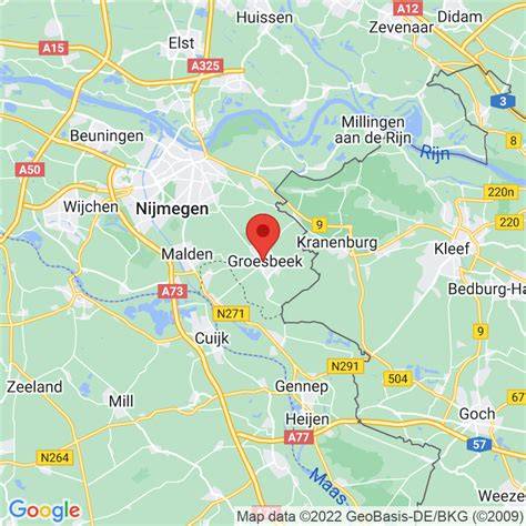 Karte van De Meent Groesbeek: locatie in Groesbeek, Berg en Dal, Gelderland