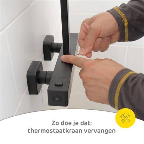Infographic: Stappenplan thermostaatkraan monteren
