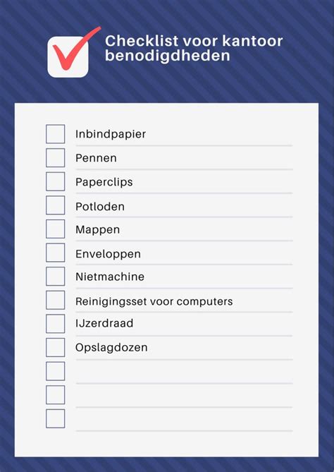 Visuele weergave van een checklist met te bespreken punten met een tegelzetter