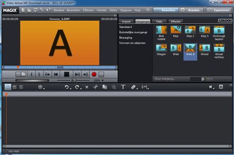 Screenshot van het exportmenu in MAGIX Video deluxe met verschillende bestandsformaten.