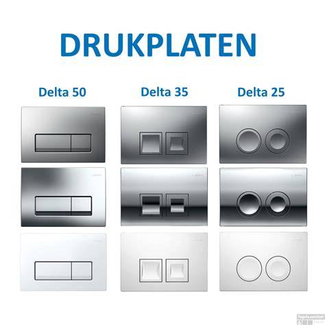 Geberit UP100 combinatie met Delta-series drukplaten