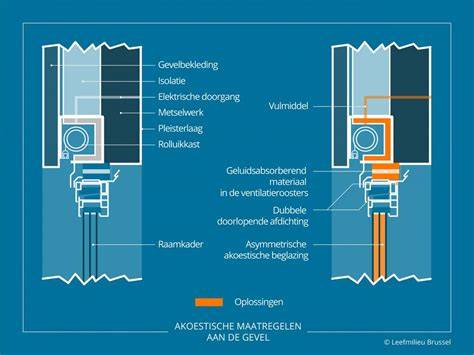 Geberit geluidsisolatie en akoestische maatregelen diagram