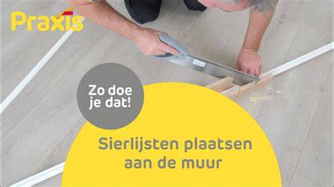 Infographic: overzicht stappen voor het plaatsen van sierlijsten