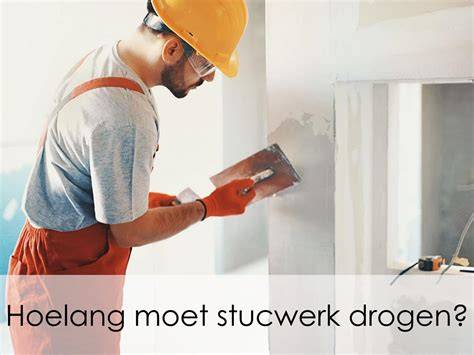 Infographic droogtijd stucwerk: factoren, vuistregel en tips