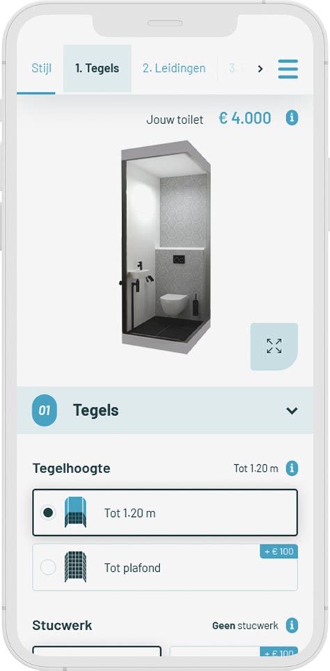 Diagram dat de gatafstand op een toilet meet