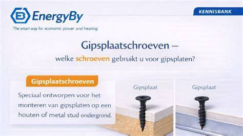 Infografiek: keuzegenootjes schroeven voor gipsplaten (lengte, draad, ondergrond, coating)