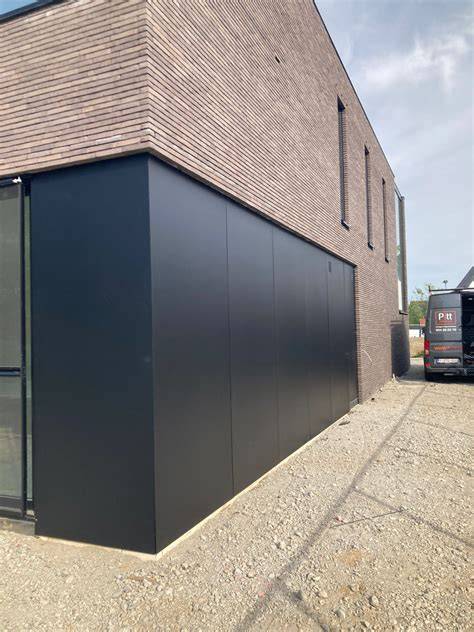 Diagram van montageproces aluminium gevelbekleding