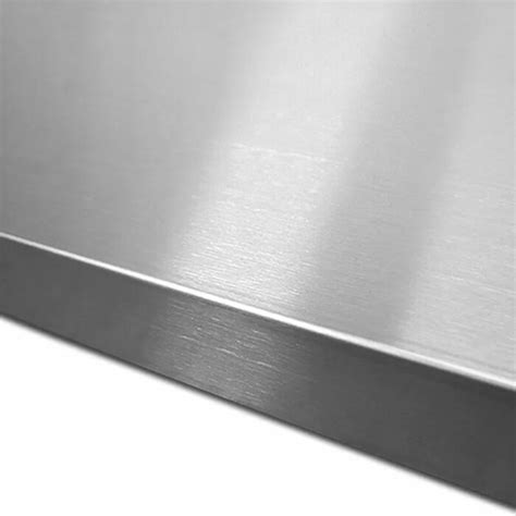 Detailafbeelding van de nieuwe diamantstructuur op een RVS werkblad