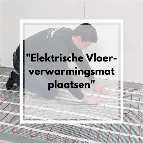 Detailopname van een elektrische vloerverwarmingsmat
