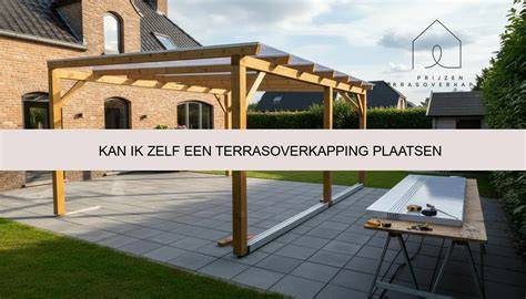 Infographic montageproces terrasoverkapping: 3D-configurator, stappenplan, gereedschappen