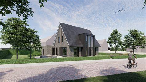 Risaliet woning met glaspartijen en daglicht
