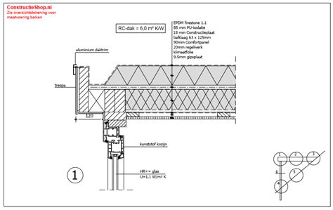 Detailtekening van een Trespa paneelaansluiting met dilatatievoeg en ventilatieopeningen.
