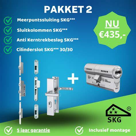Diagram: SKG***-keurmerk en meerpuntssluiting