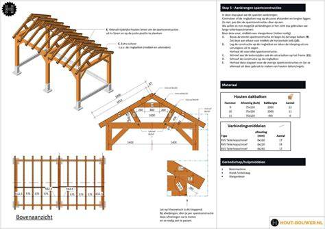3D bouwtekening schuin dak overkapping (optioneel)