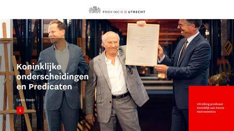 Headerkaart met data van benoemingen en onderscheidingen