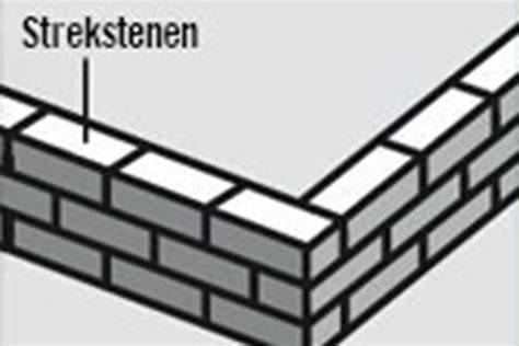 Praktische foto van een halve tegelverspringing in halfsteensverband