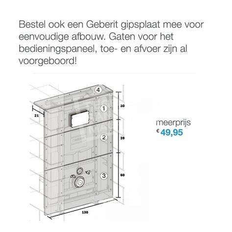 Installatiehandleiding bedieningspaneel Geberit UP100