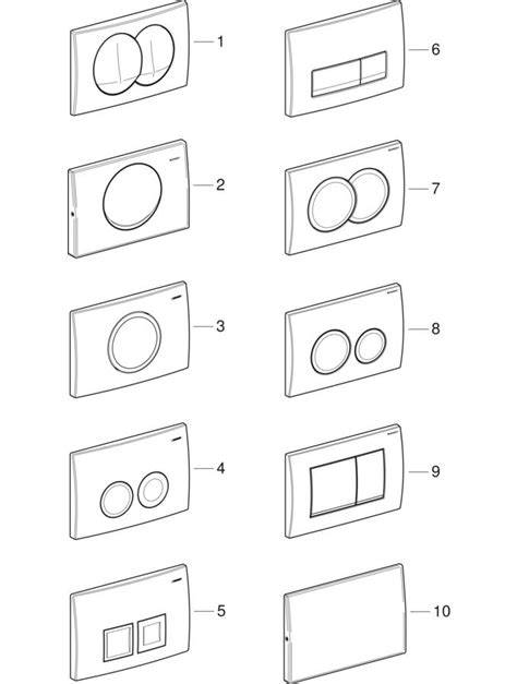 Geberit UP100 compatibile bedieningsplaten catalogus