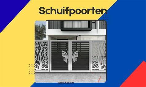 Diagram: voor- en nadelen van schuifpoorten vs draaipoorten