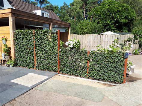 Hedera schutting 120x180 cm lay-out en montageoverzicht