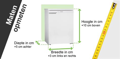 Diagram met afmetingen: breedte, diepte, hoogte voor een wastafelonderkast