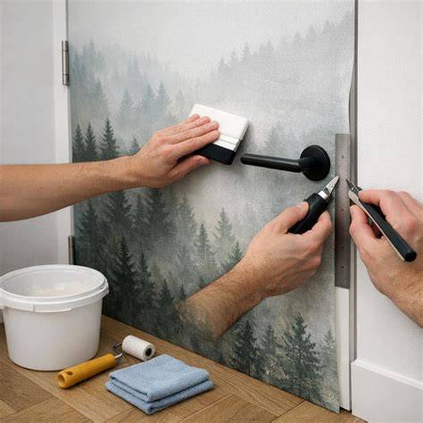 Installatie stappen fotobehang vliesbehang