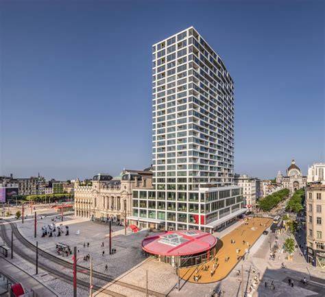 Infographic: renovatiefasen Antwerp Tower