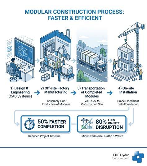 Infographic: modular building process and safety compliance