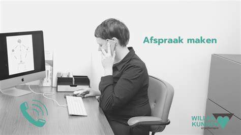 Diagram: stappen bij het maken van een afspraak