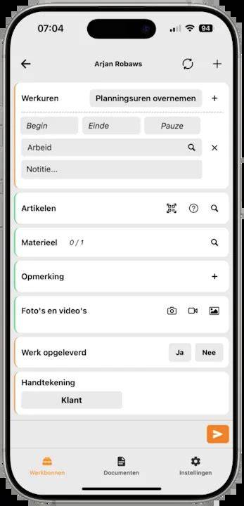 Schema van Robaws integratie voor dakdekkers