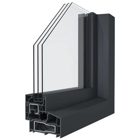 Detailopname van een Deceuninck Zendow#neo profiel met uitleg over Linktrusion technologie